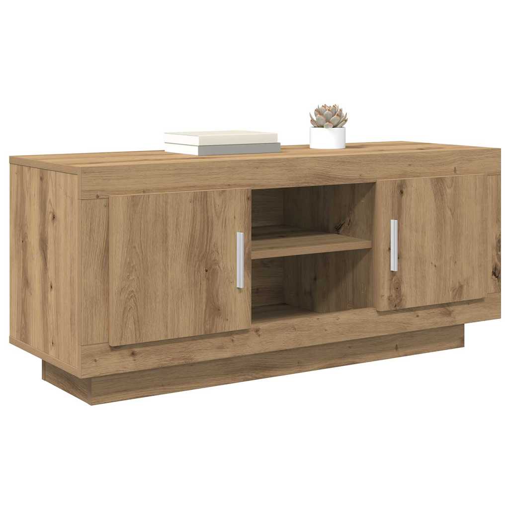 vidaXL TV Cabinet 102 x 35 x 45 cm Artisan Oak Engineered Wood 3
