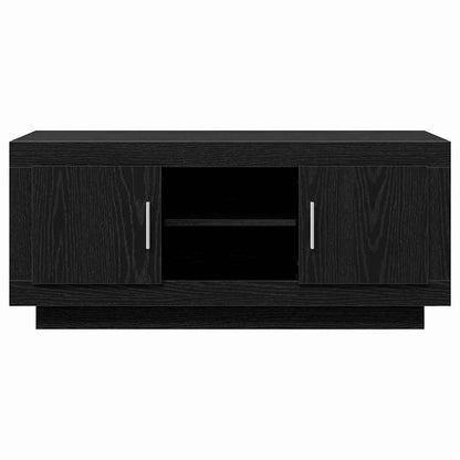 vidaXL TV Cabinet 102 x 35 x 45 cm Black Oak Engineered Wood 6