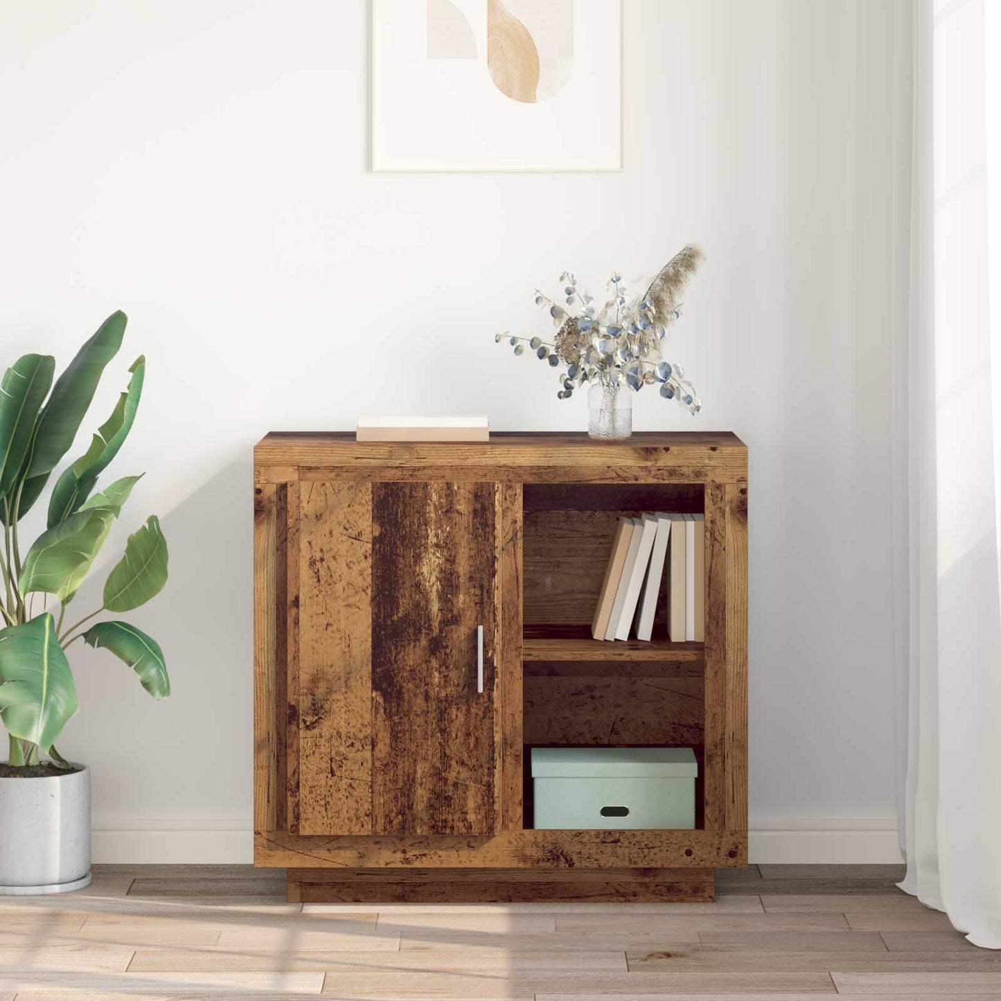 vidaXL Sideboard Old Wood 80 x 40 x 75 cm Engineered Wood 4