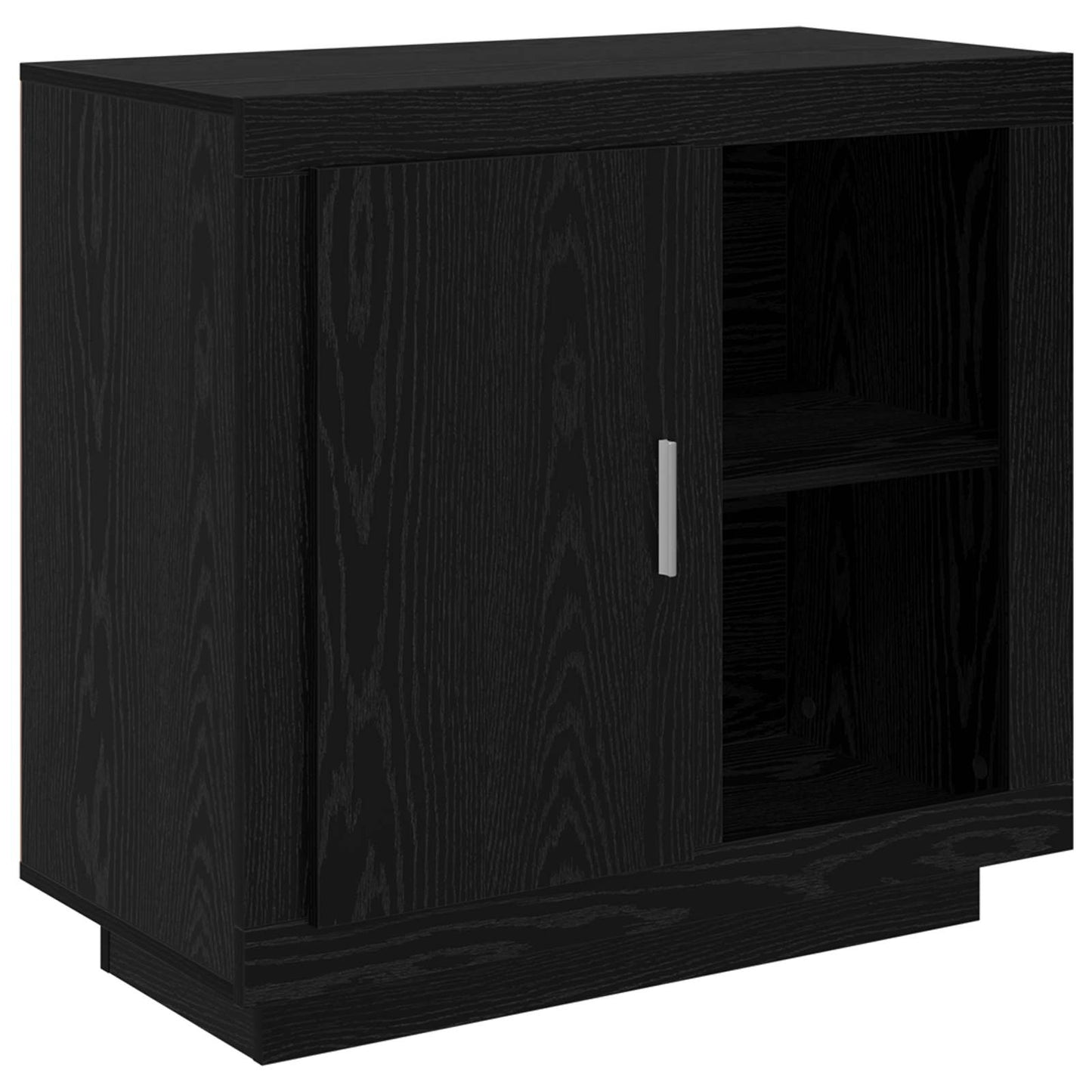 vidaXL Sideboard Black Oak 80 x 40 x 75 cm Engineered Wood 2