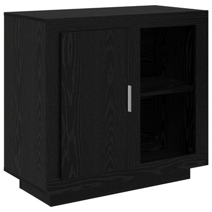 vidaXL Sideboard Black Oak 80 x 40 x 75 cm Engineered Wood 2