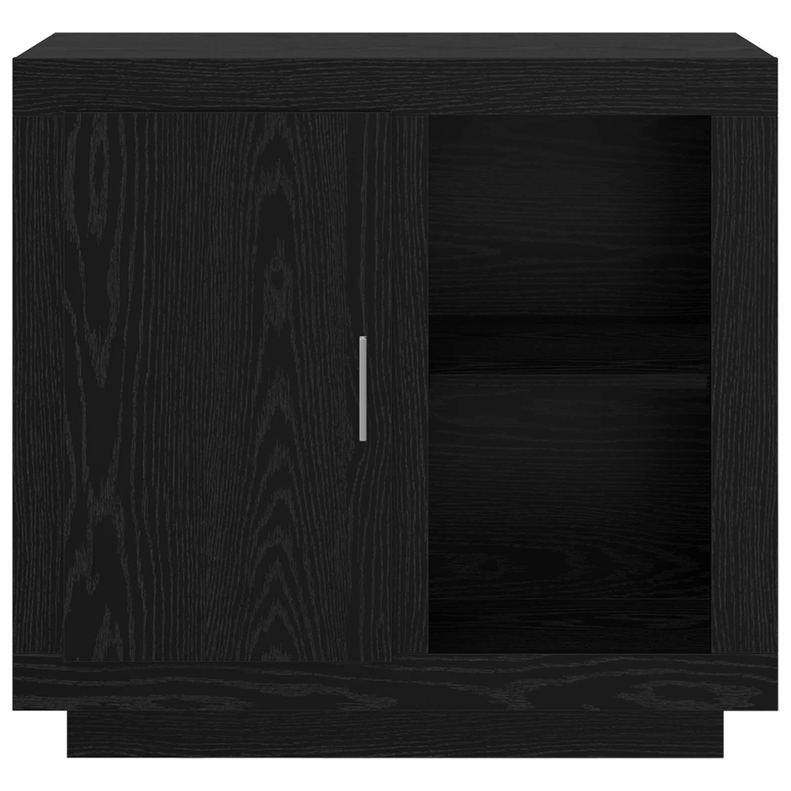 vidaXL Sideboard Black Oak 80 x 40 x 75 cm Engineered Wood 6