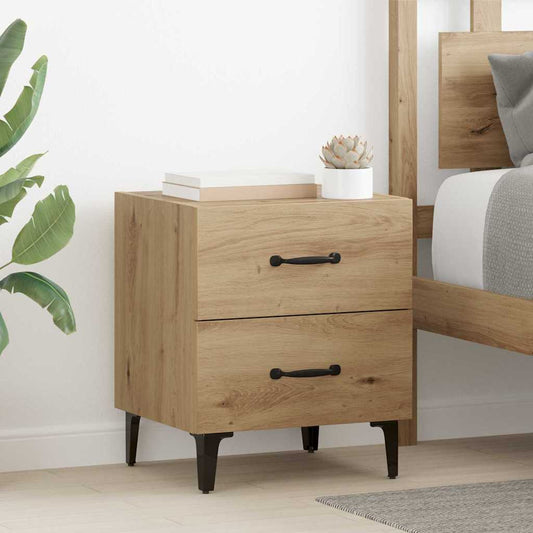 Bed Cabinet 40 x 35 x 47.5 cm Engineered Wood Artisan oak 2