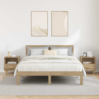 vidaXL Bedside Cabinet 2 pcs Artisan Oak 40 x 35 x 47 cm 4
