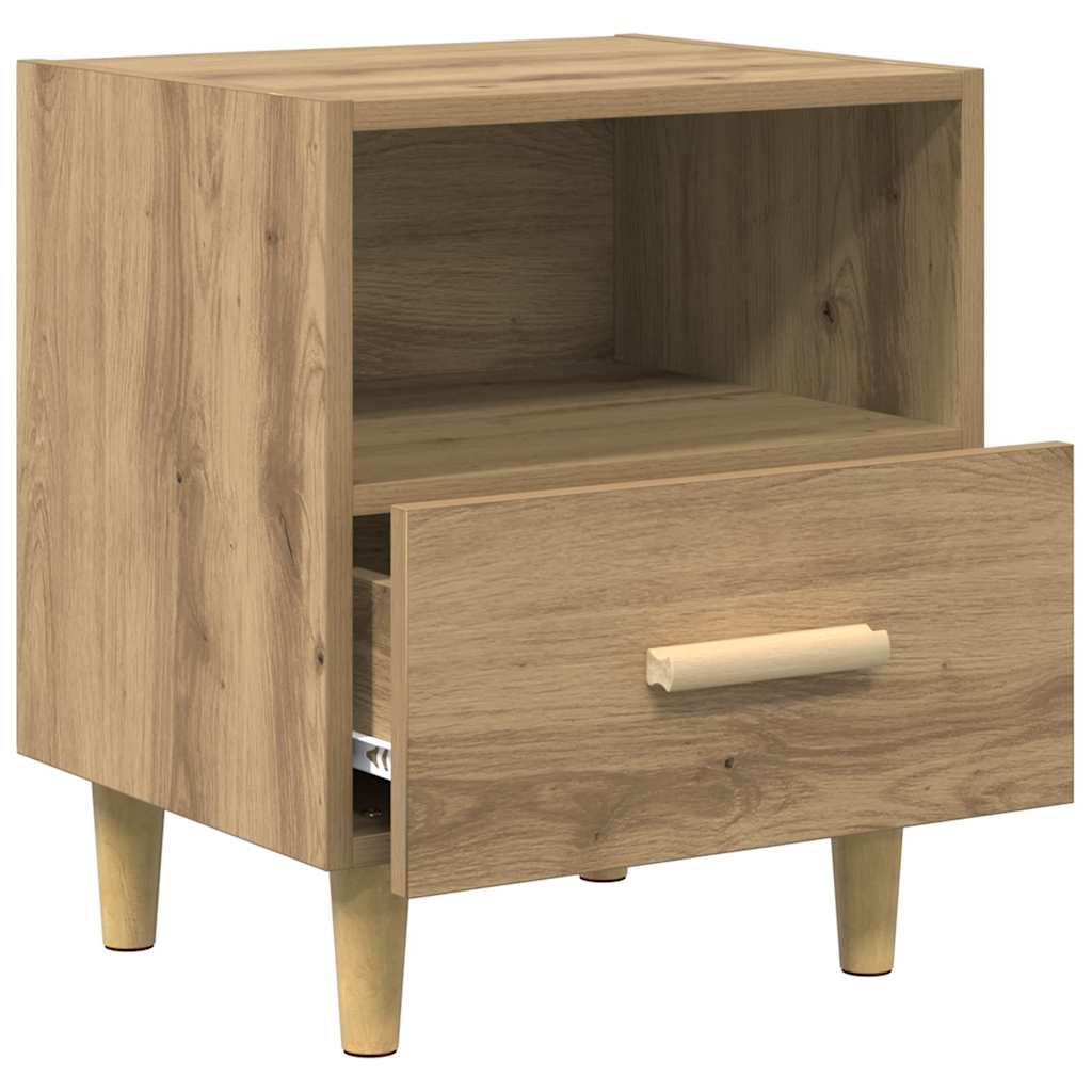vidaXL Bedside Cabinet 2 pcs Artisan Oak 40 x 35 x 47 cm 5