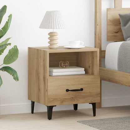 vidaXL Bedside Cabinet 2 pcs Artisan Oak 40 x 35 x 47.5 cm 1