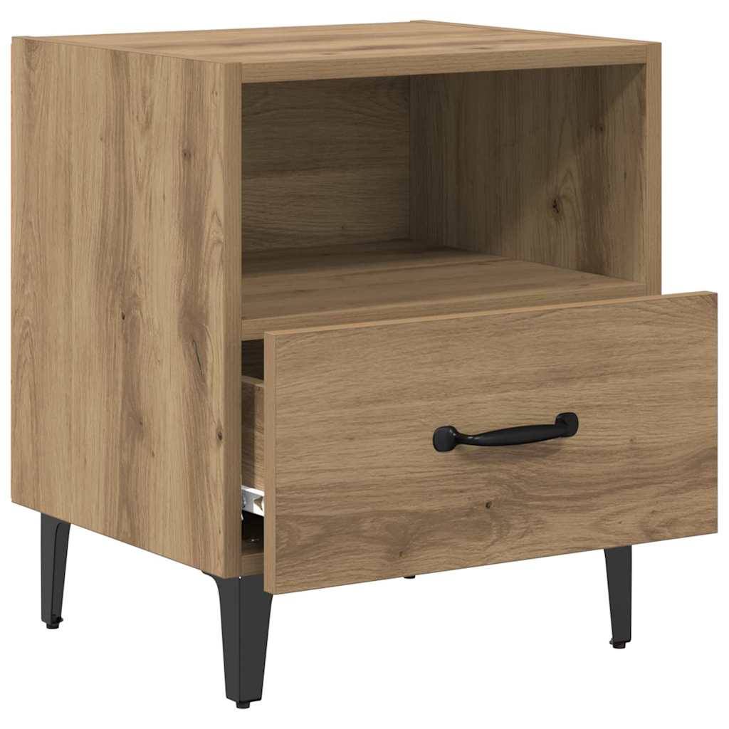 vidaXL Bedside Cabinet 2 pcs Artisan Oak 40 x 35 x 47.5 cm 5