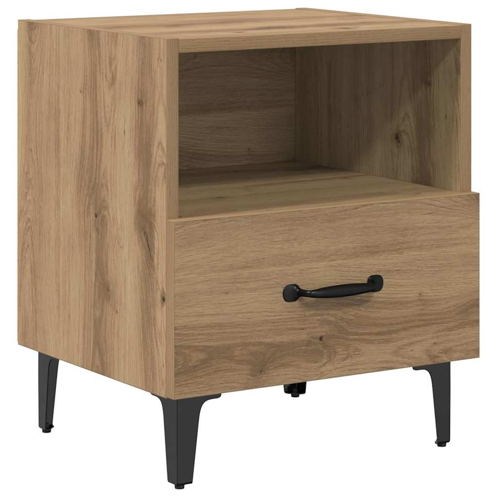 vidaXL Bedside Cabinet 2 pcs Artisan Oak 40 x 35 x 47.5 cm 6