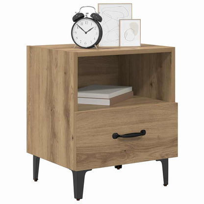 vidaXL Bedside Cabinet 2 pcs Artisan Oak 40 x 35 x 47.5 cm 3