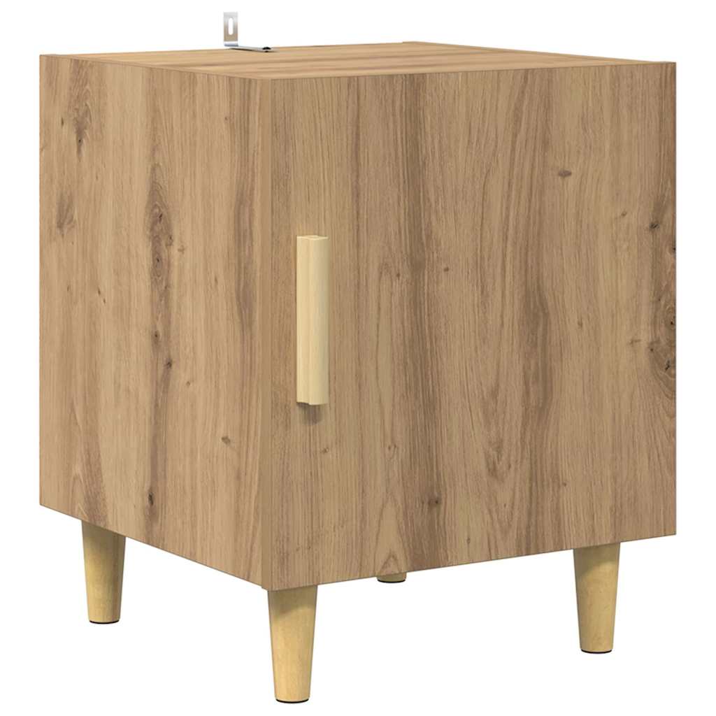 vidaXL Bedside Cabinet 2 pcs Artisan Oak 40 x 40 x 50 cm 6