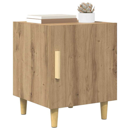 vidaXL Bedside Cabinet 2 pcs Artisan Oak 40 x 40 x 50 cm 3