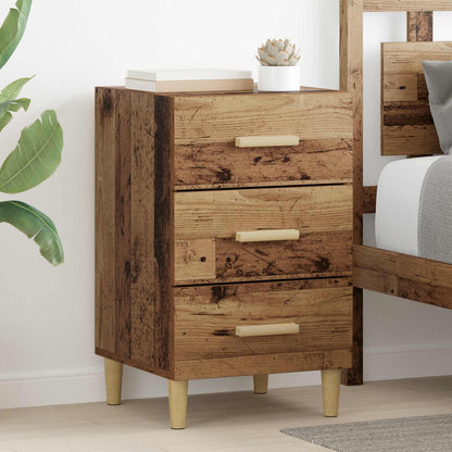 vidaXL Bedside Cabinet Old Wood 40 x 40 x 66 cm Engineered Wood 1
