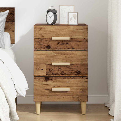 vidaXL Bedside Cabinet Old Wood 40 x 40 x 66 cm Engineered Wood 4