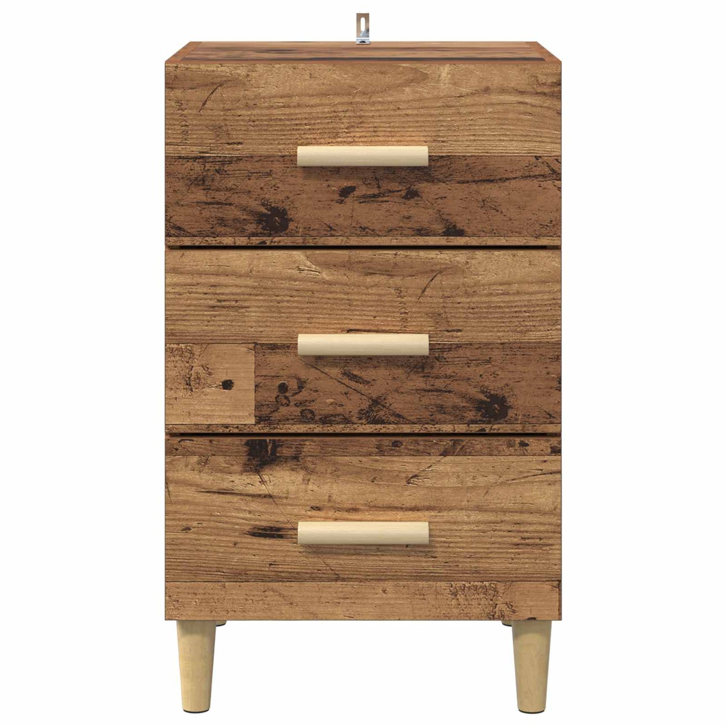 vidaXL Bedside Cabinet Old Wood 40 x 40 x 66 cm Engineered Wood 6