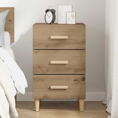 vidaXL Bedside Cabinet Artisan Oak 40 x 40 x 66 cm Engineered Wood 4