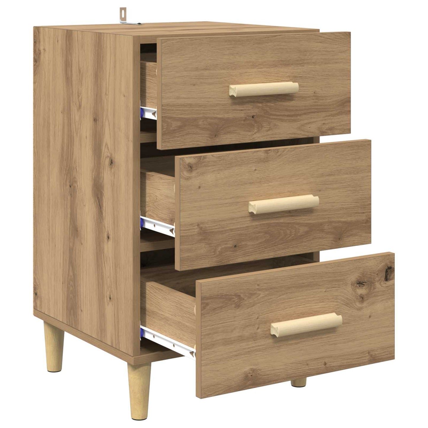 vidaXL Bedside Cabinet Artisan Oak 40 x 40 x 66 cm Engineered Wood 5