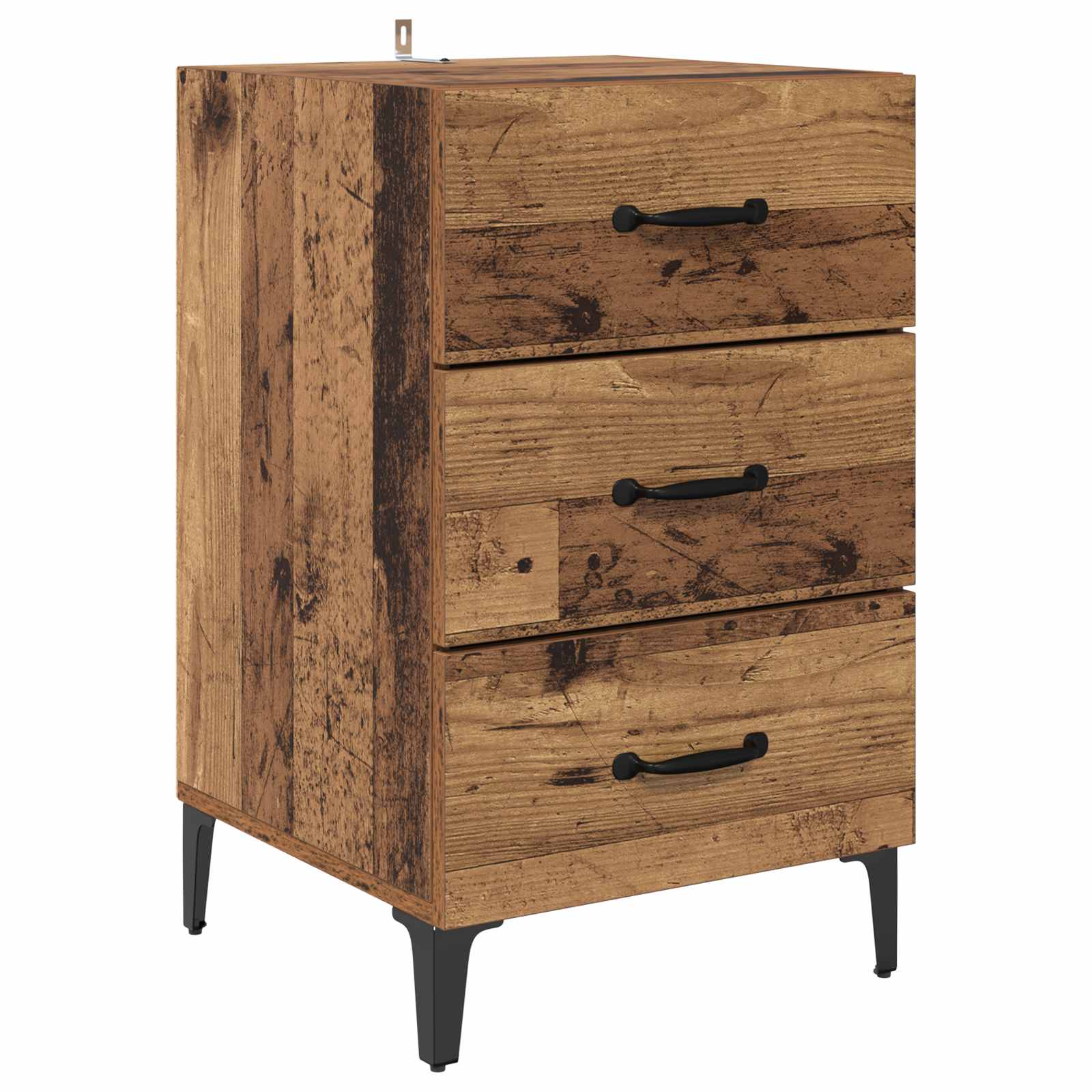 vidaXL Bedside Cabinet Old Wood 40 x 40.5 x 66 cm Engineered Wood 2
