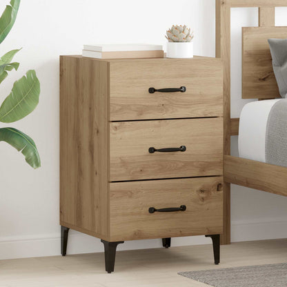 vidaXL Bedside Cabinet Artisan Oak 40 x 40.5 x 66 cm Engineered Wood 1