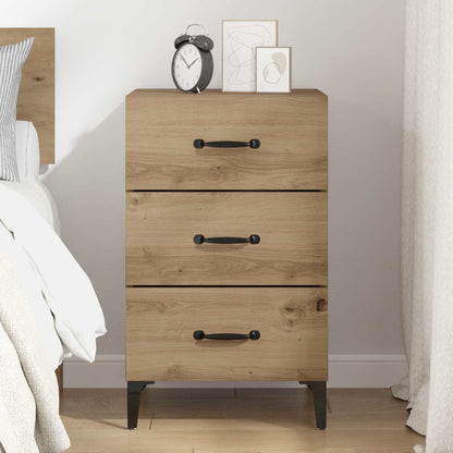 vidaXL Bedside Cabinet Artisan Oak 40 x 40.5 x 66 cm Engineered Wood 4