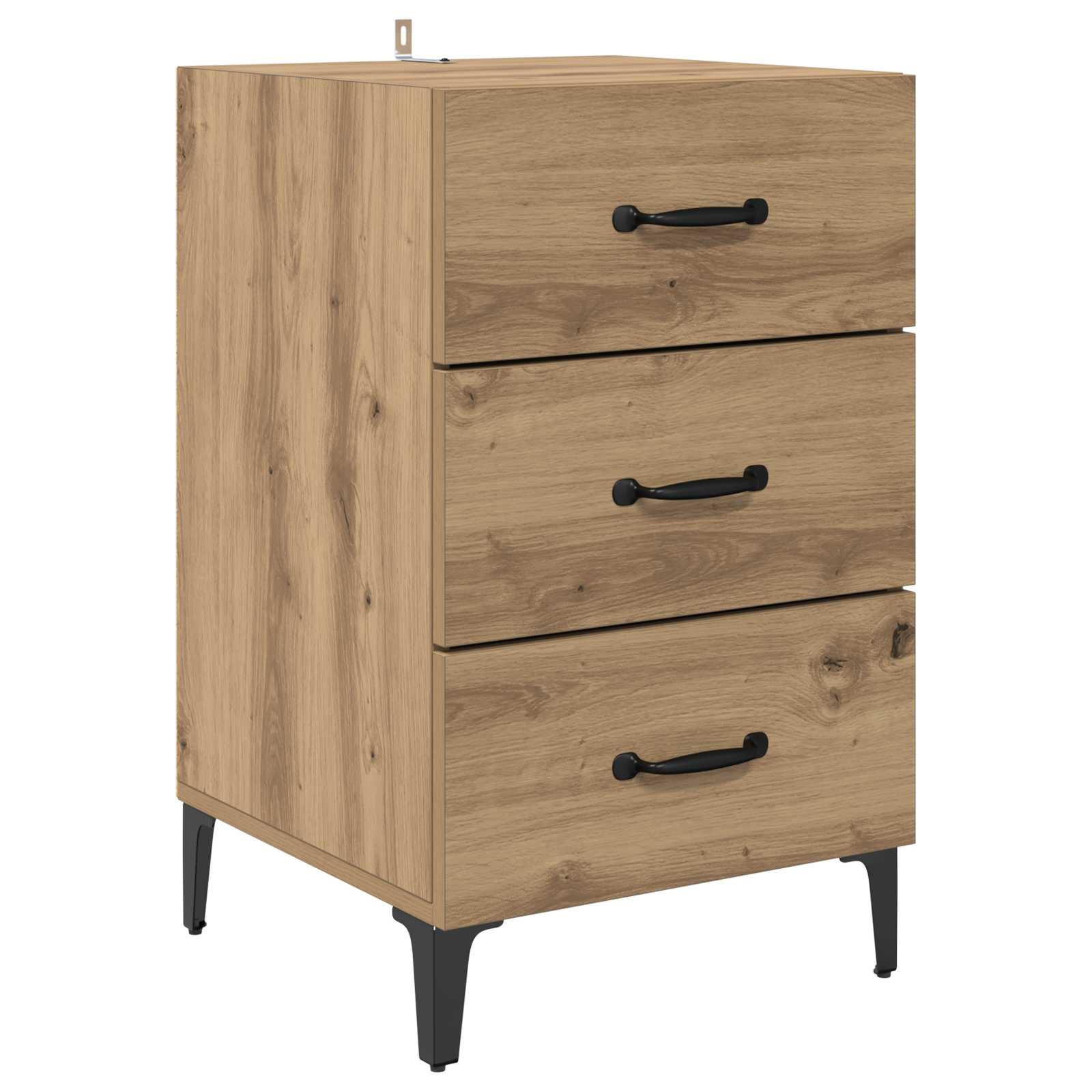 vidaXL Bedside Cabinet Artisan Oak 40 x 40.5 x 66 cm Engineered Wood 2