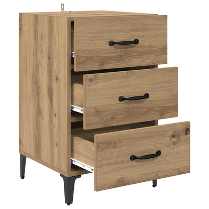 vidaXL Bedside Cabinet Artisan Oak 40 x 40.5 x 66 cm Engineered Wood 5