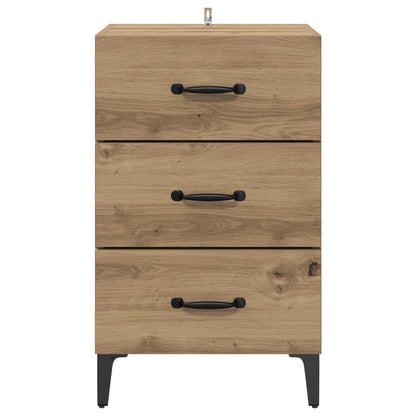 vidaXL Bedside Cabinet Artisan Oak 40 x 40.5 x 66 cm Engineered Wood 6