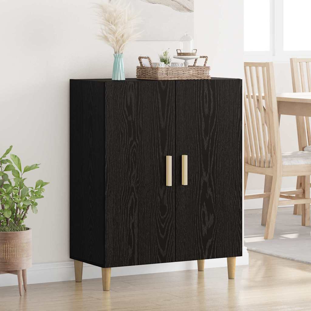vidaXL Sideboard Black Oak 70 x 34 x 90 cm Engineered Wood 1