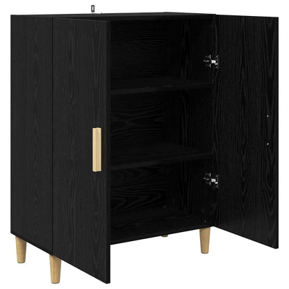 vidaXL Sideboard Black Oak 70 x 34 x 90 cm Engineered Wood 5