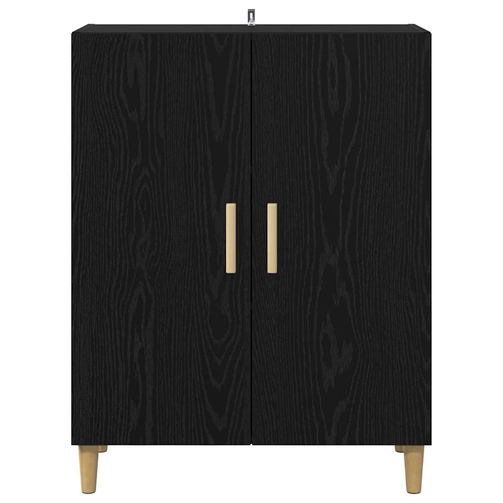vidaXL Sideboard Black Oak 70 x 34 x 90 cm Engineered Wood 6