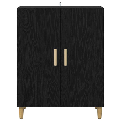 vidaXL Sideboard Black Oak 70 x 34 x 90 cm Engineered Wood 6