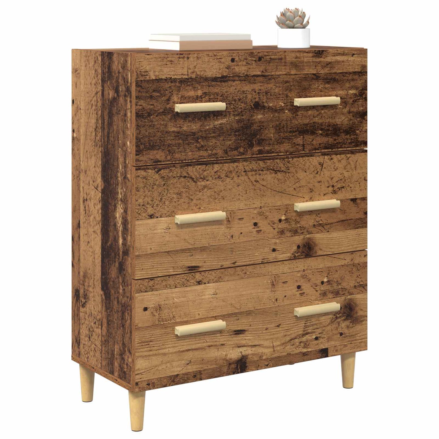 vidaXL Sideboard Old Wood 69.5 x 34 x 90 cm Engineered Wood 3