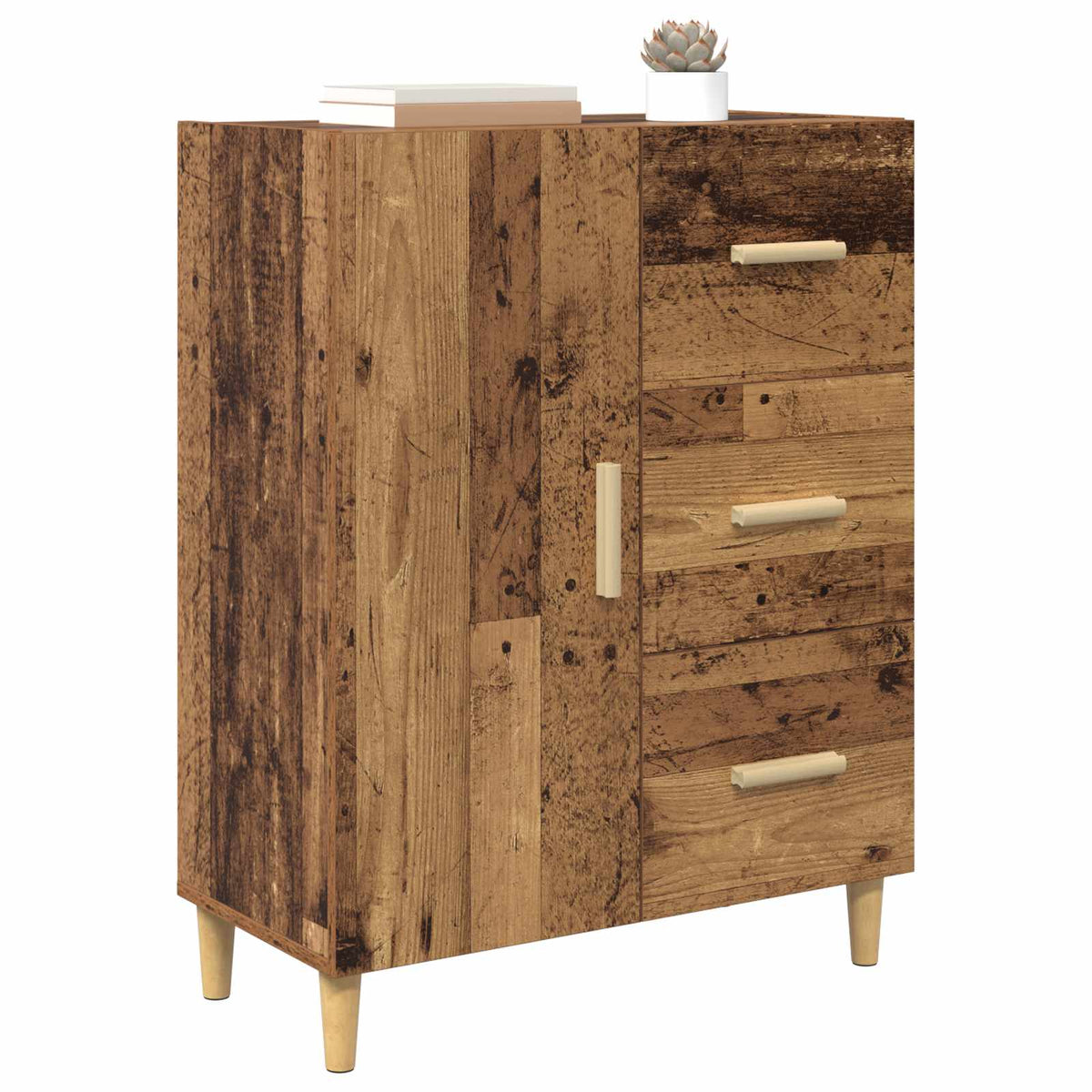 Sideboard 69,5x34x90 cm Engineered Wood Old wood