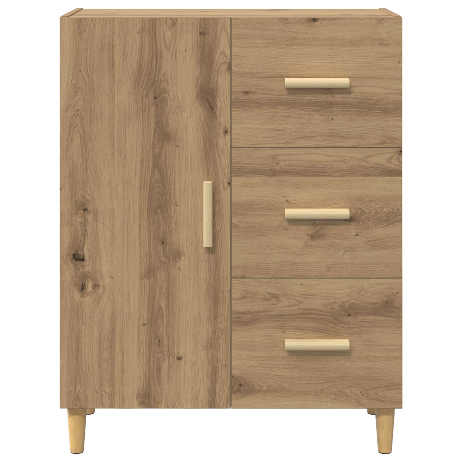 vidaXL Sideboard Artisan Oak 34 x 69.5 x 90 cm Engineered Wood 6