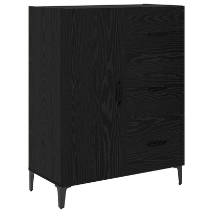 Sideboard 69,5x34x90 cm Engineered Wood Black oak