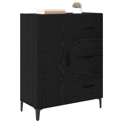 Sideboard 69,5x34x90 cm Engineered Wood Black oak