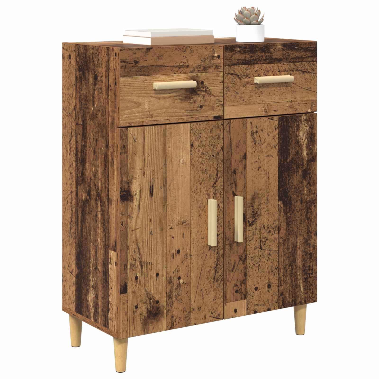 vidaXL Sideboard Old wood 34 x 69.5 x 89 cm Engineered Wood 3