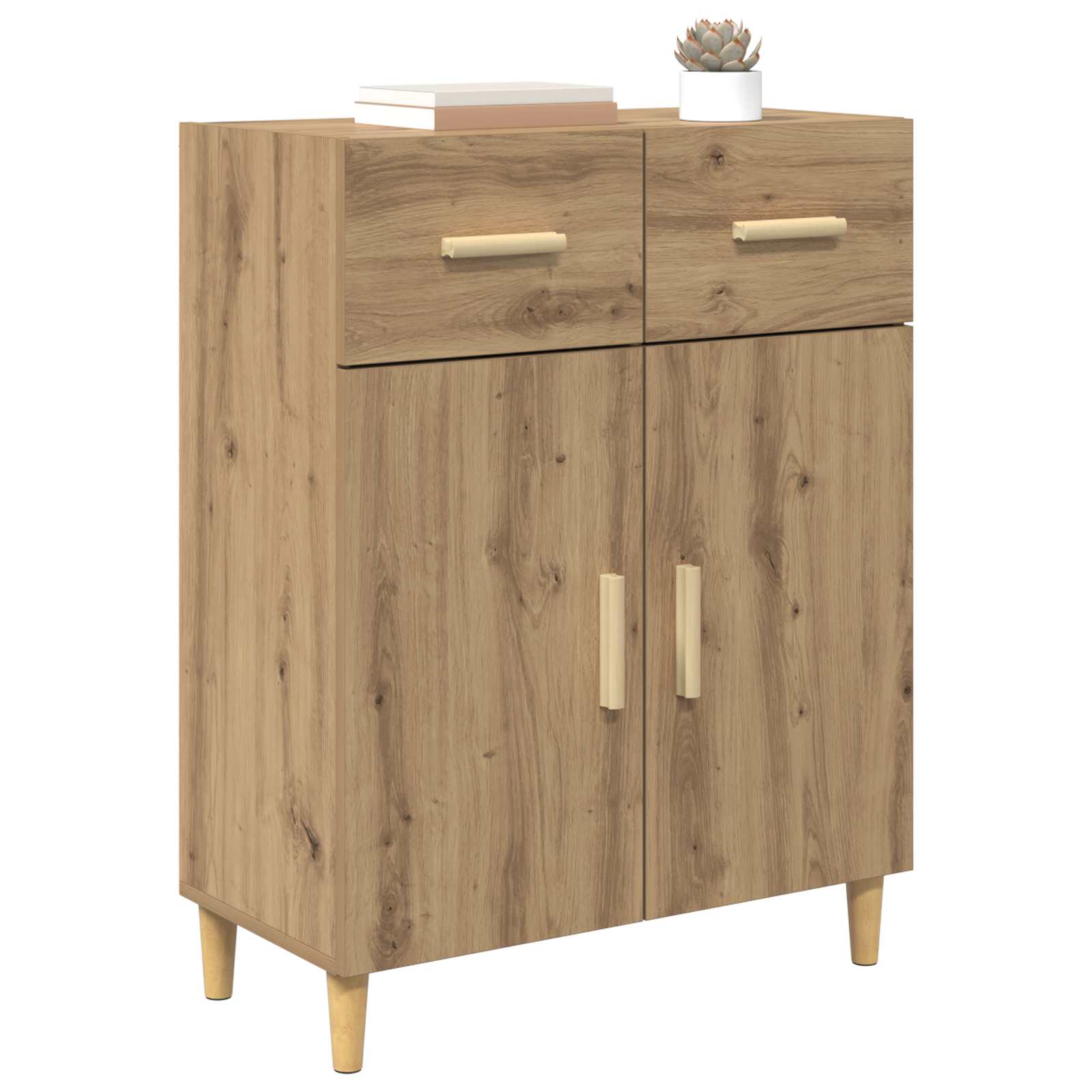 vidaXL Sideboard Artisan oak 34 x 69.5 x 89 cm Engineered Wood 3