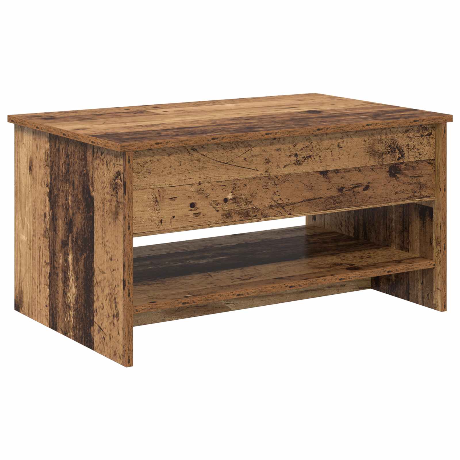 vidaXL Coffee Table Old Wood 80 x 50.5 x 41.5 cm Engineered Wood 2