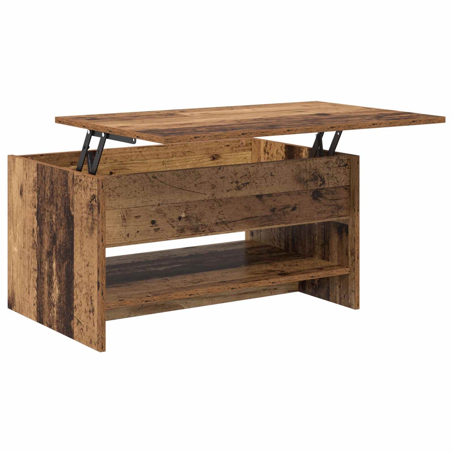 vidaXL Coffee Table Old Wood 80 x 50.5 x 41.5 cm Engineered Wood 5