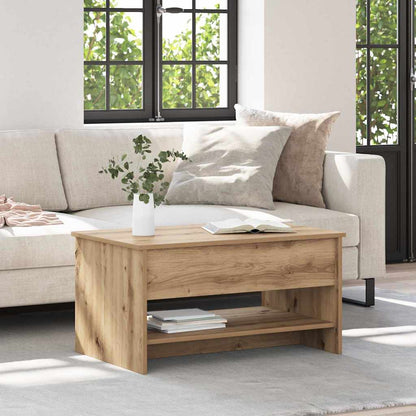 vidaXL Coffee Table Artisan Oak 80 x 50.5 x 41.5 cm Engineered Wood 1