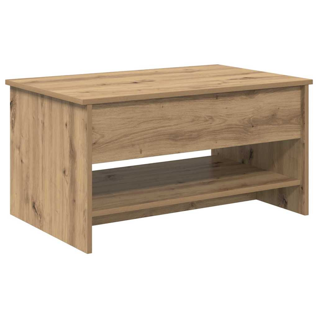 vidaXL Coffee Table Artisan Oak 80 x 50.5 x 41.5 cm Engineered Wood 2
