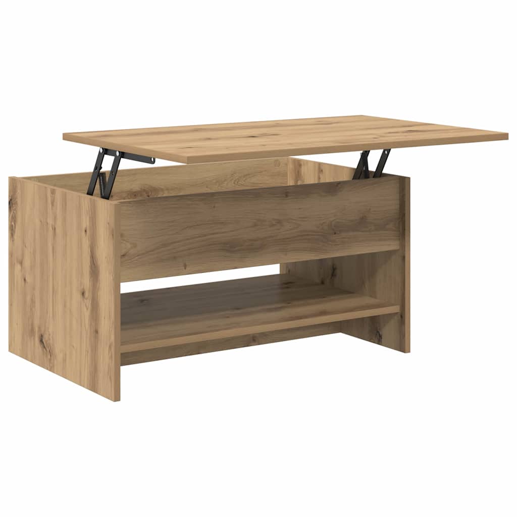 vidaXL Coffee Table Artisan Oak 80 x 50.5 x 41.5 cm Engineered Wood 5