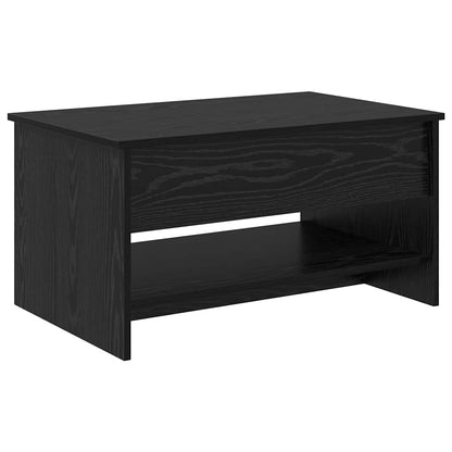 vidaXL Coffee Table Black Oak 80 x 50.5 x 41.5 cm Engineered Wood 2