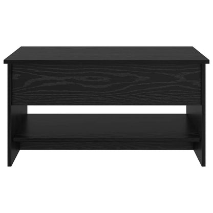 vidaXL Coffee Table Black Oak 80 x 50.5 x 41.5 cm Engineered Wood 6
