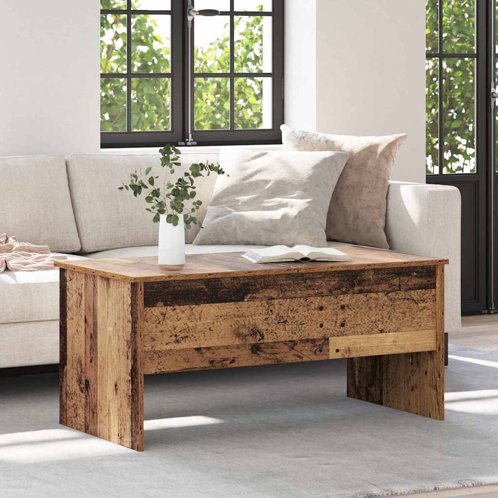 vidaXL Coffee Table Old Wood 102 x 50.5 x 46.5 cm Engineered Wood 1