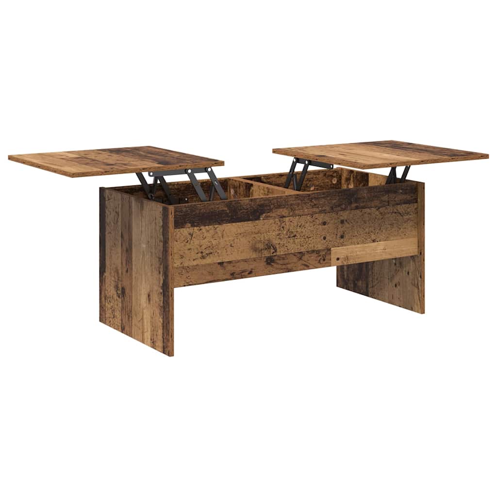 vidaXL Coffee Table Old Wood 102 x 50.5 x 46.5 cm Engineered Wood 5