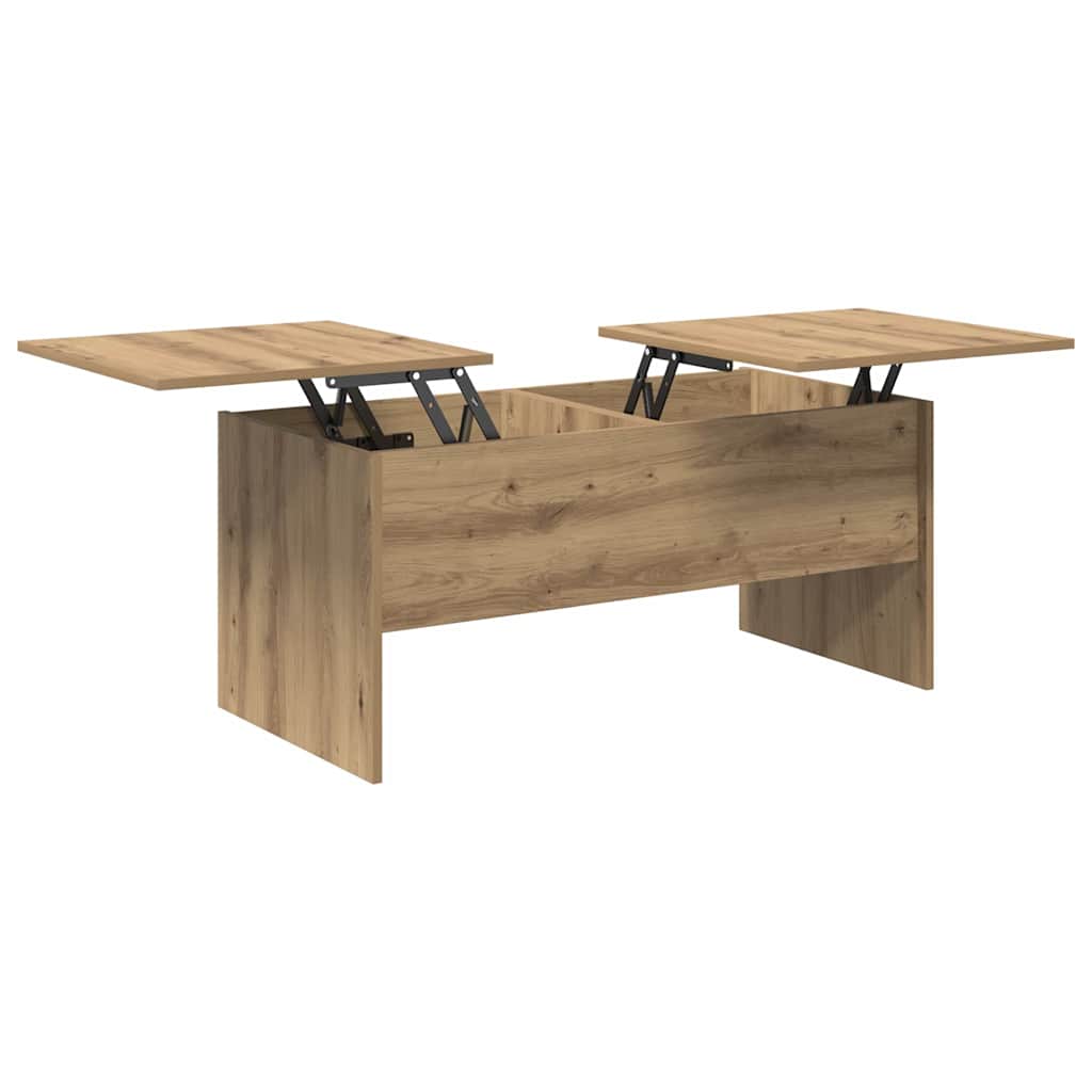 vidaXL Coffee Table Artisan Oak 102 x 50.5 x 46.5 cm Engineered Wood 5