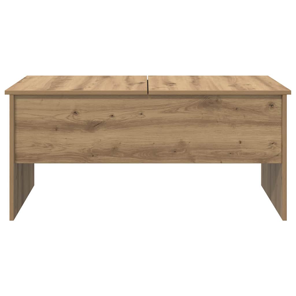 vidaXL Coffee Table Artisan Oak 102 x 50.5 x 46.5 cm Engineered Wood 6