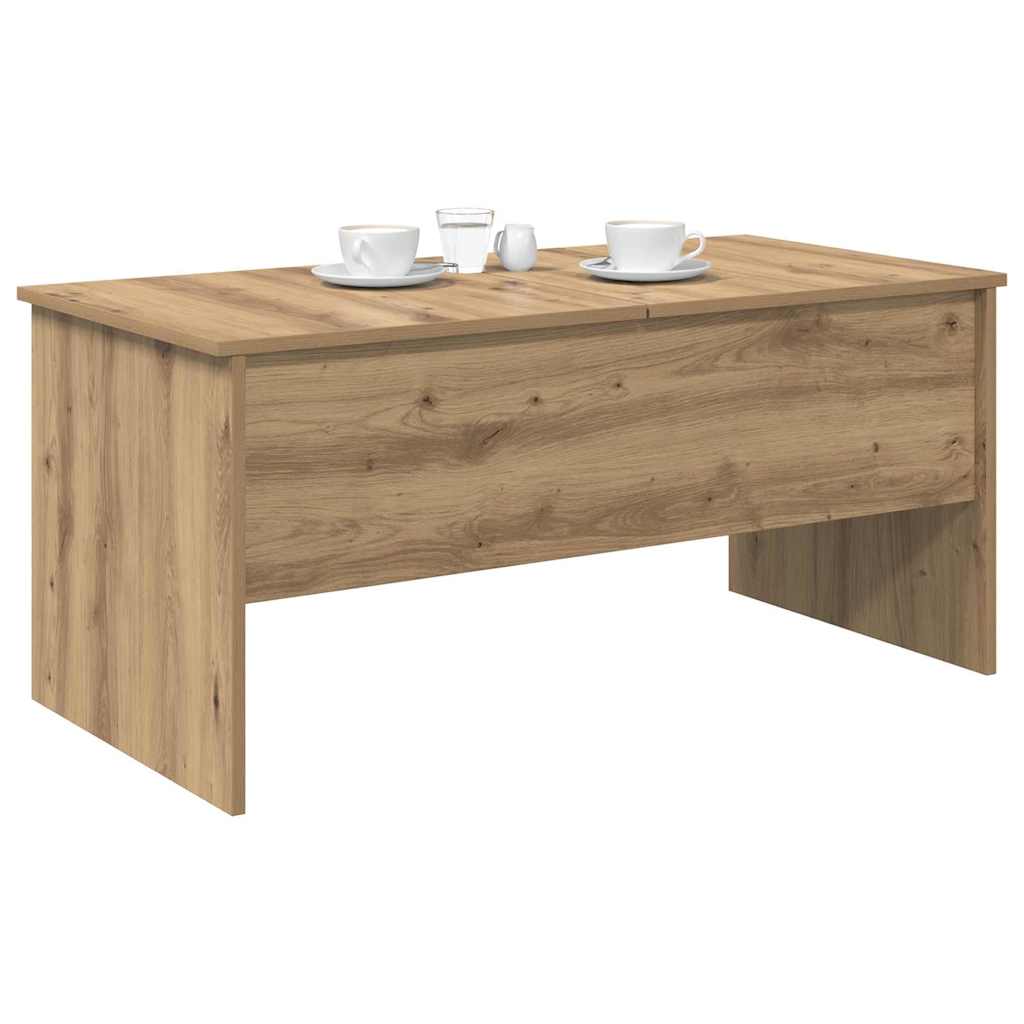 vidaXL Coffee Table Artisan Oak 102 x 50.5 x 46.5 cm Engineered Wood 3