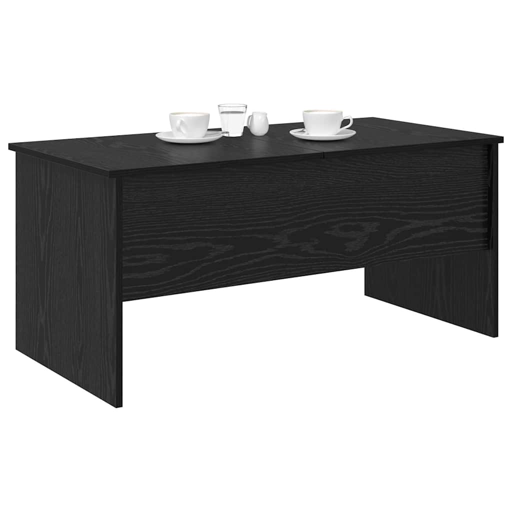 vidaXL Coffee Table Black Oak 102 x 50.5 x 46.5 cm Engineered Wood 3